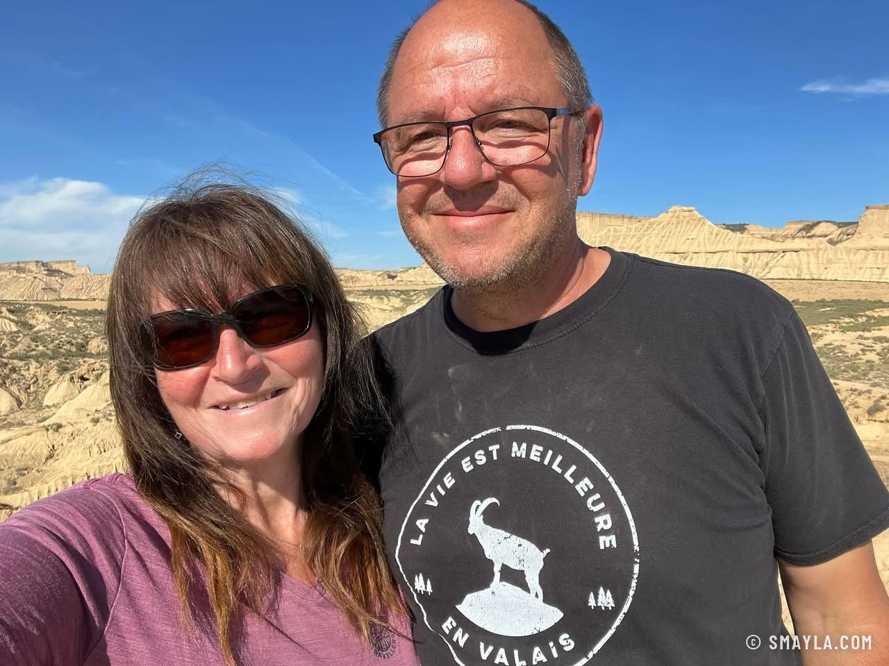 Tous les deux dans les Bardenas