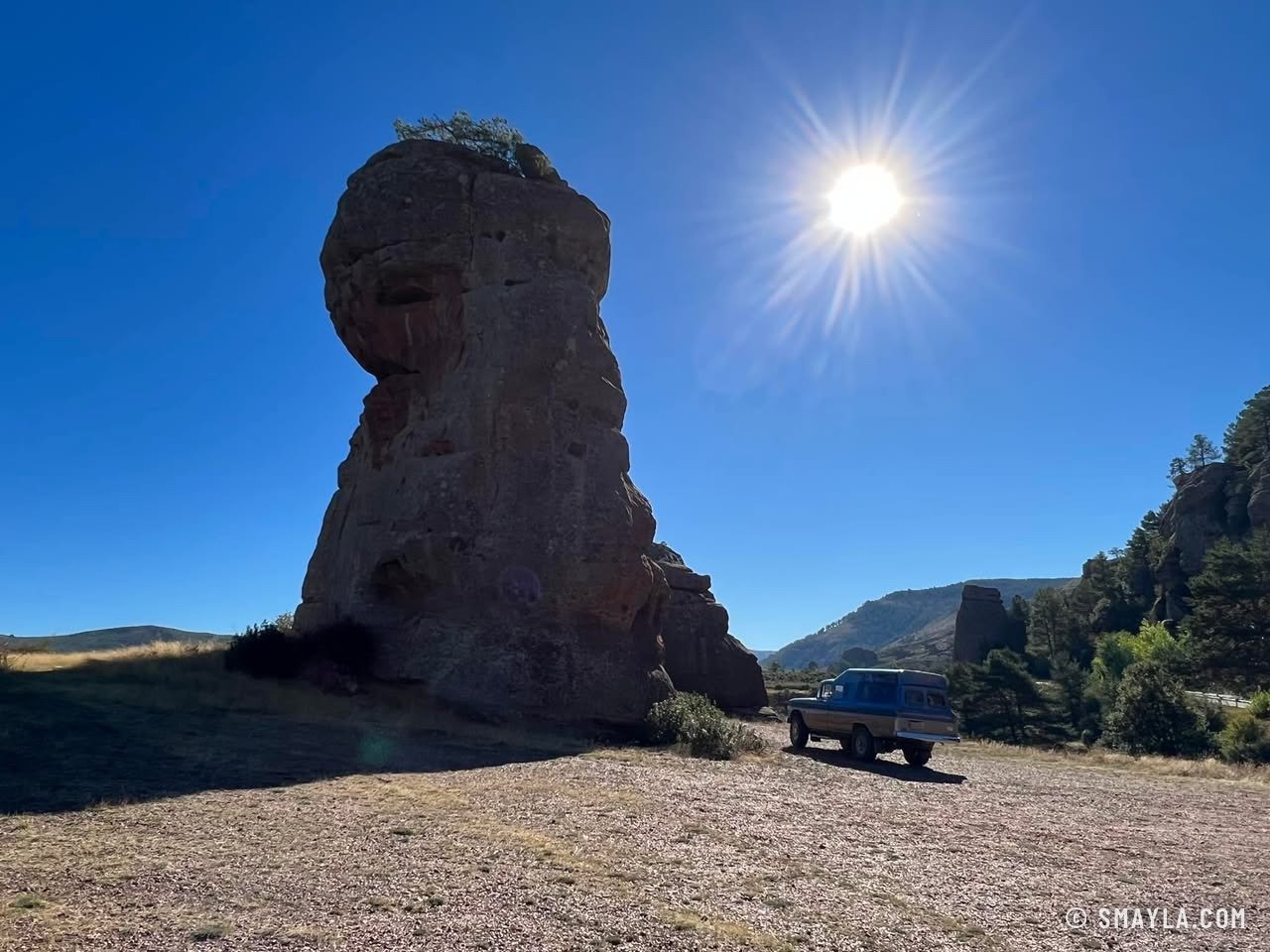 Un rocher sculpté par le vent
