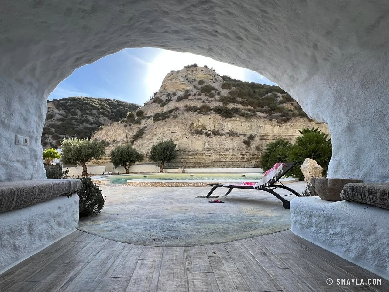 Vue depuis une maison troglodyte