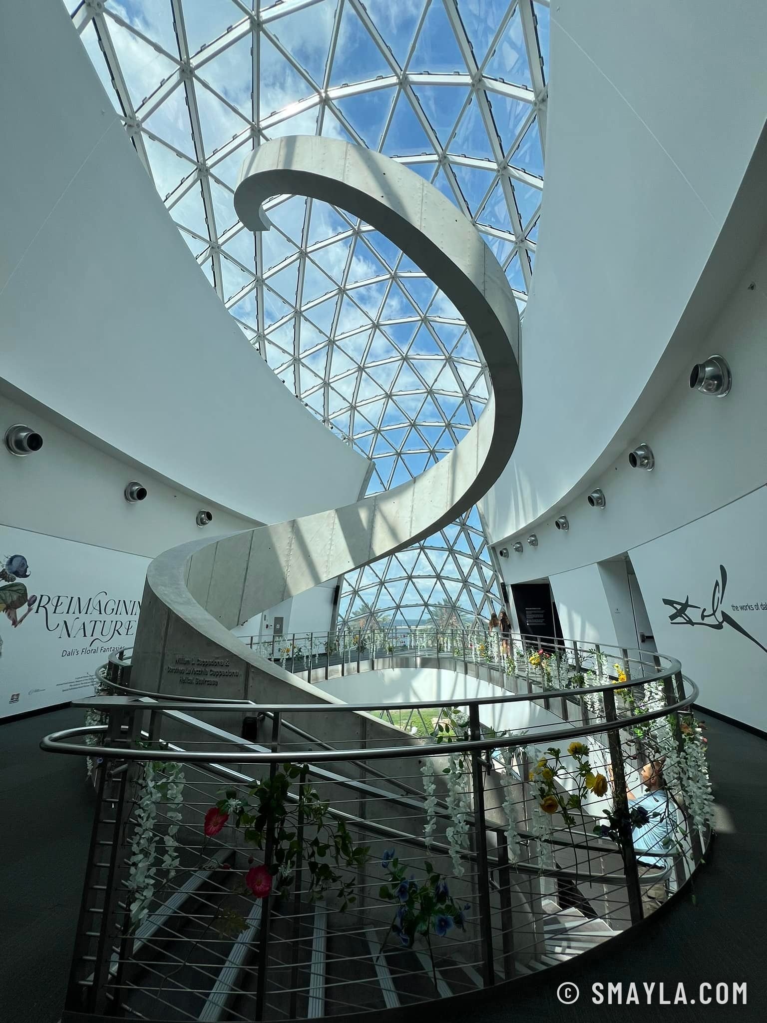L'escalier en spirale du musée Dalí