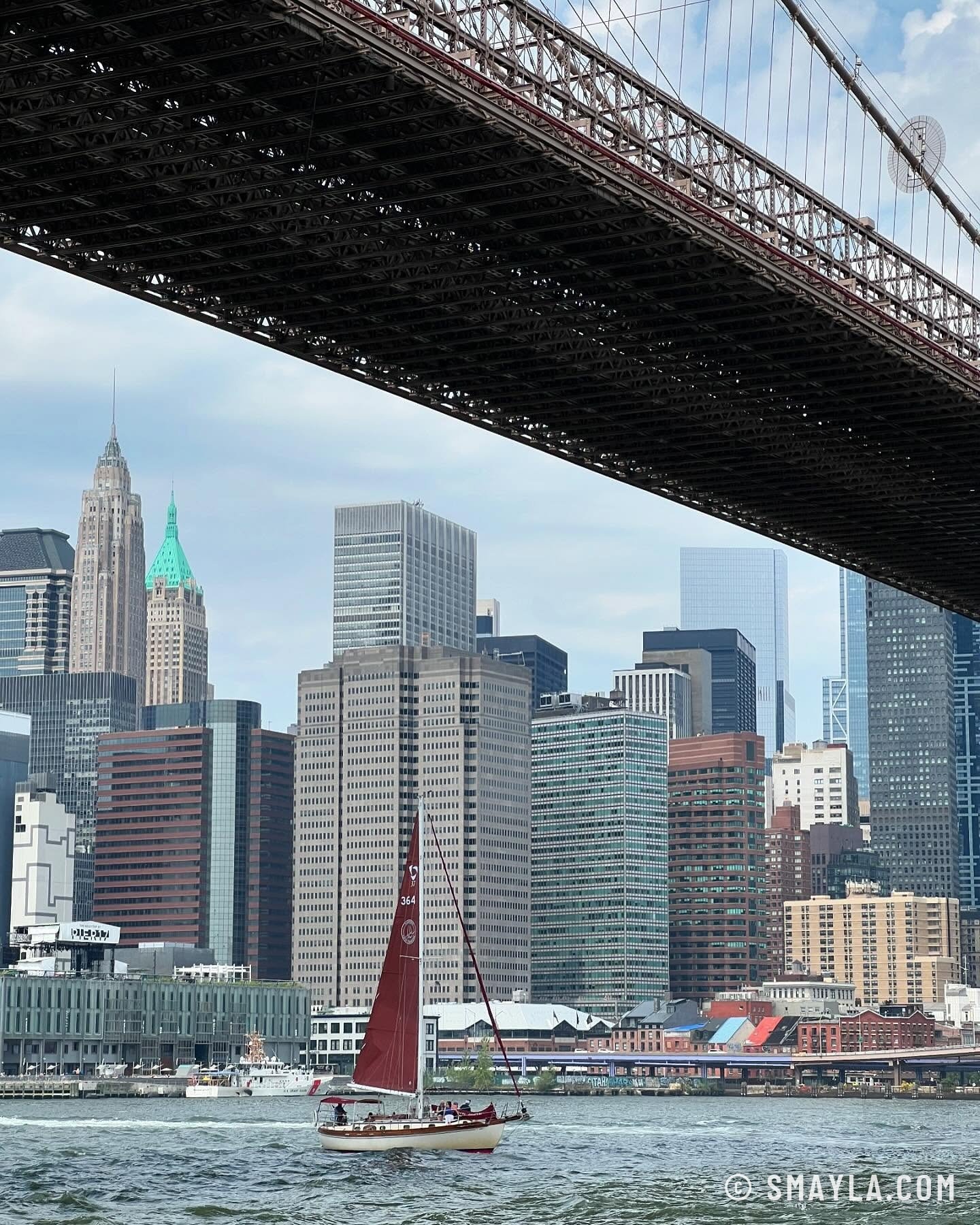 Sous le Brooklyn Bridge