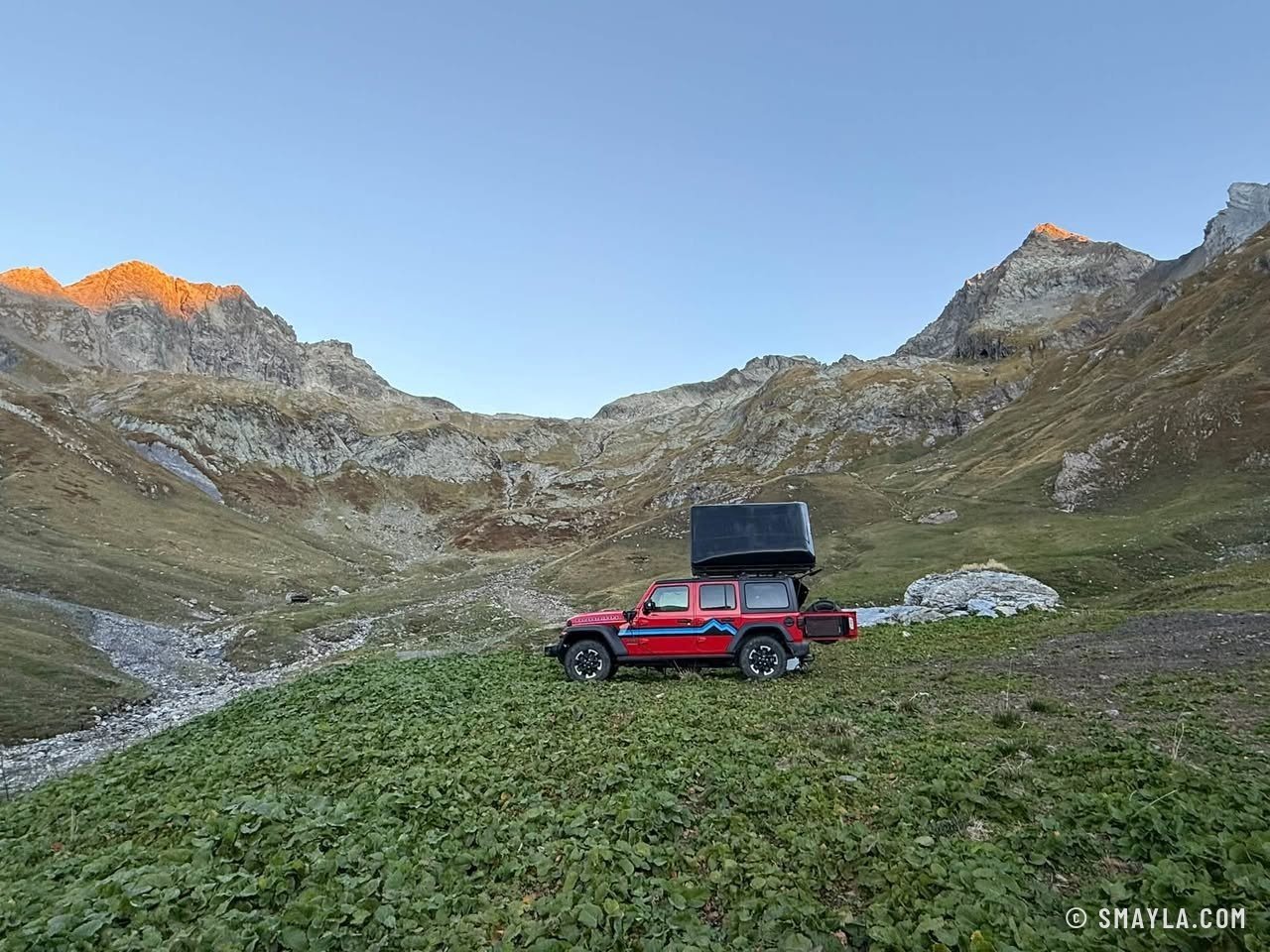 Bivouac dans un vallon d'altitude
