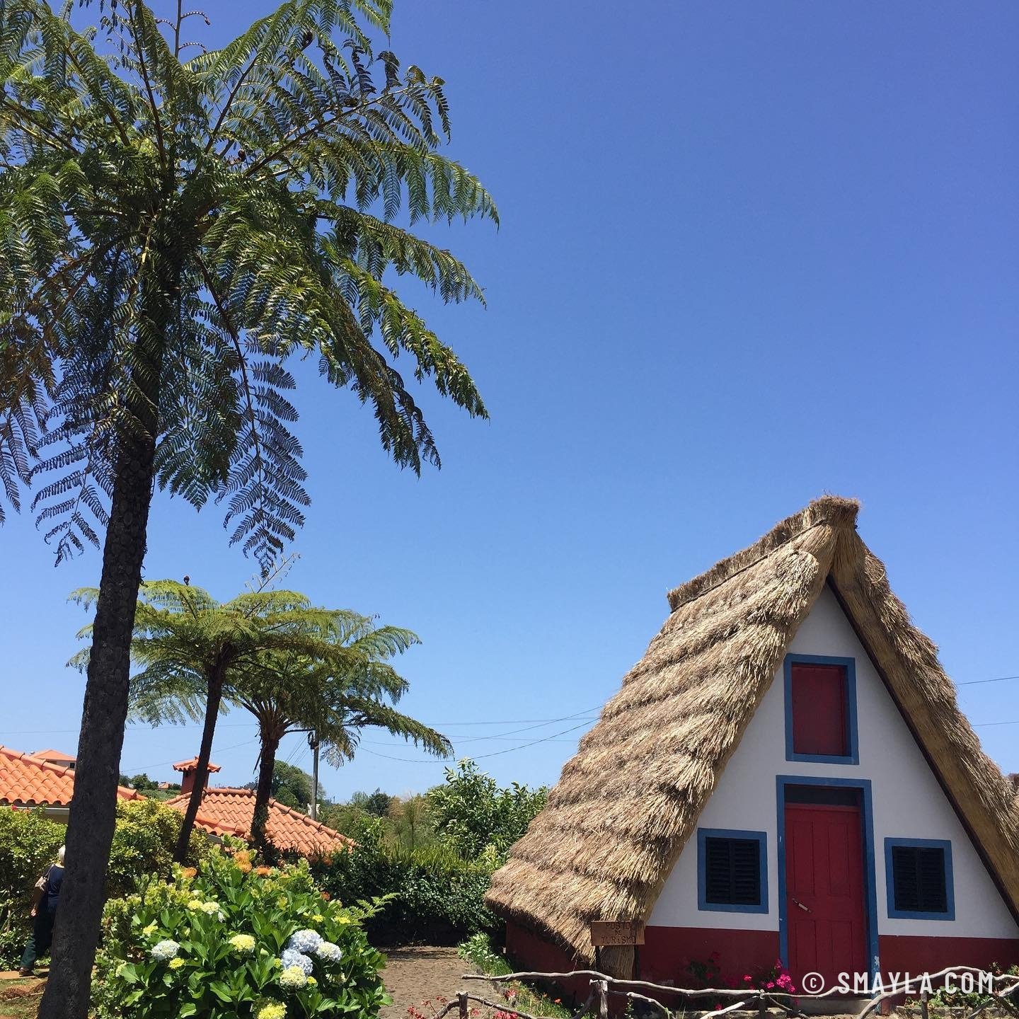 Une maison traditionnelle au toit de chaume
