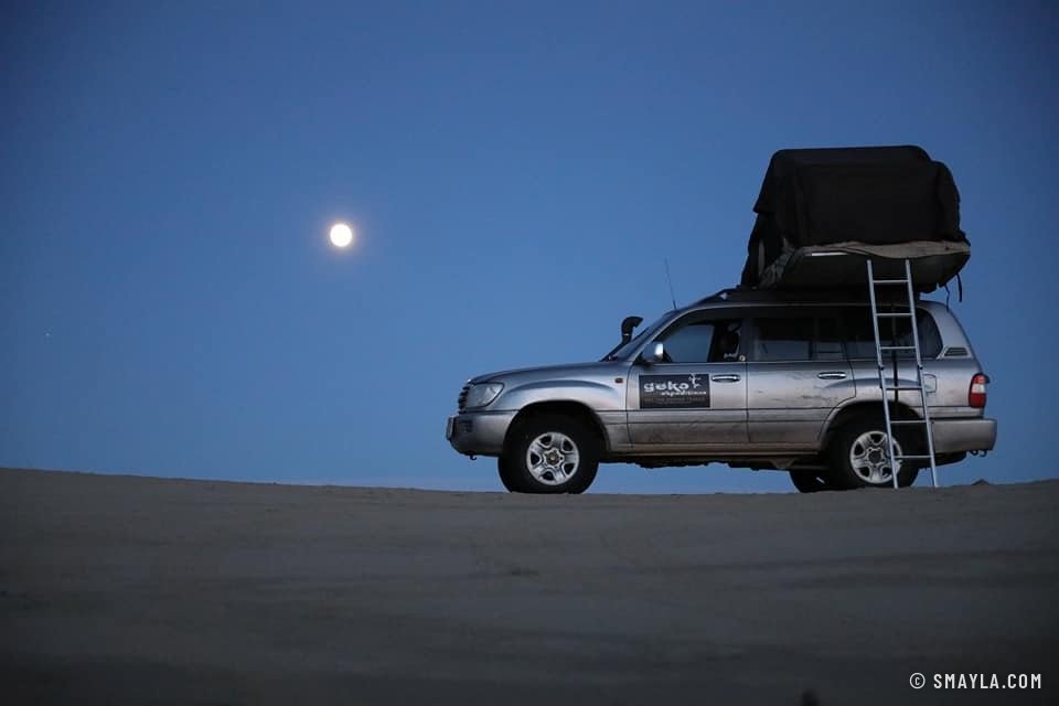 Bivouac sous la lune