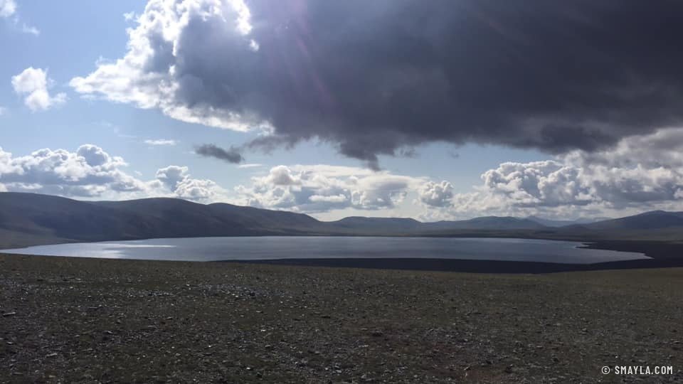 Orage sur un lac de l'Altaï