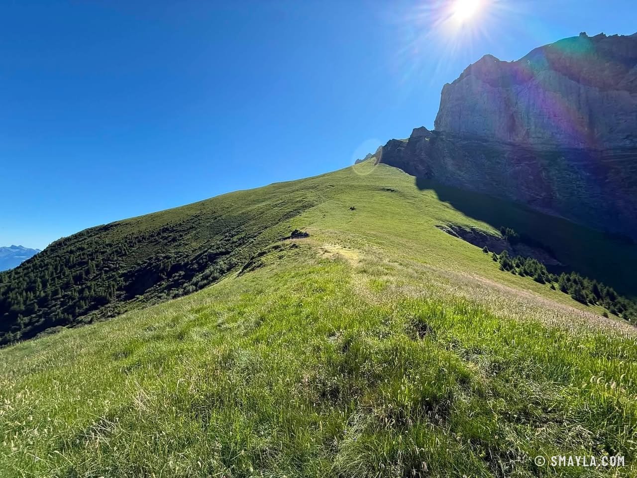 Grassy ridge