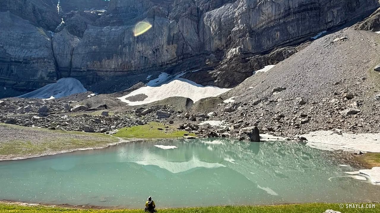 Lake below the walls