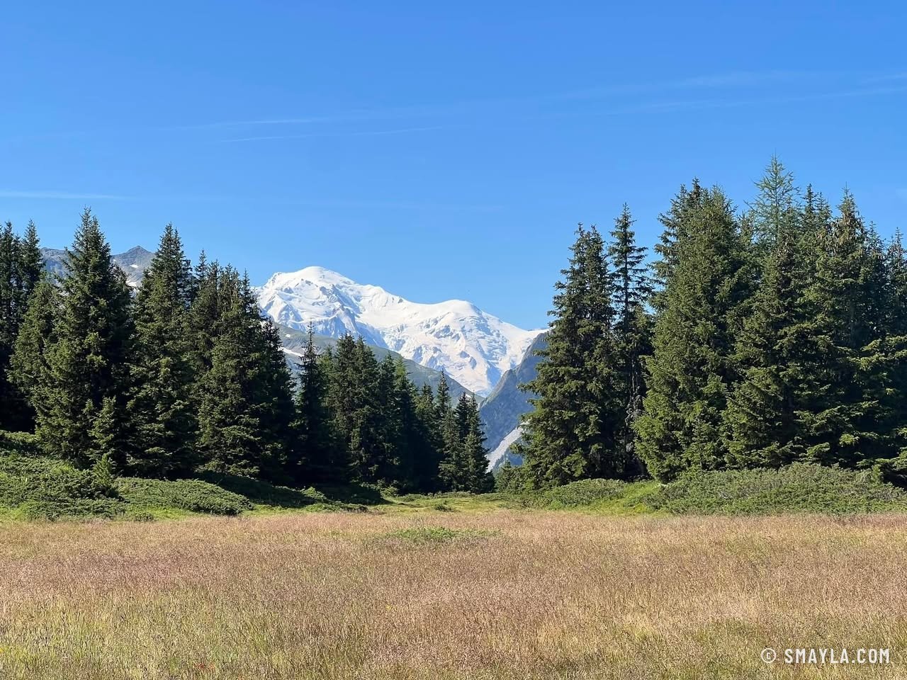 Le Mont-Blanc depuis l'Arpille