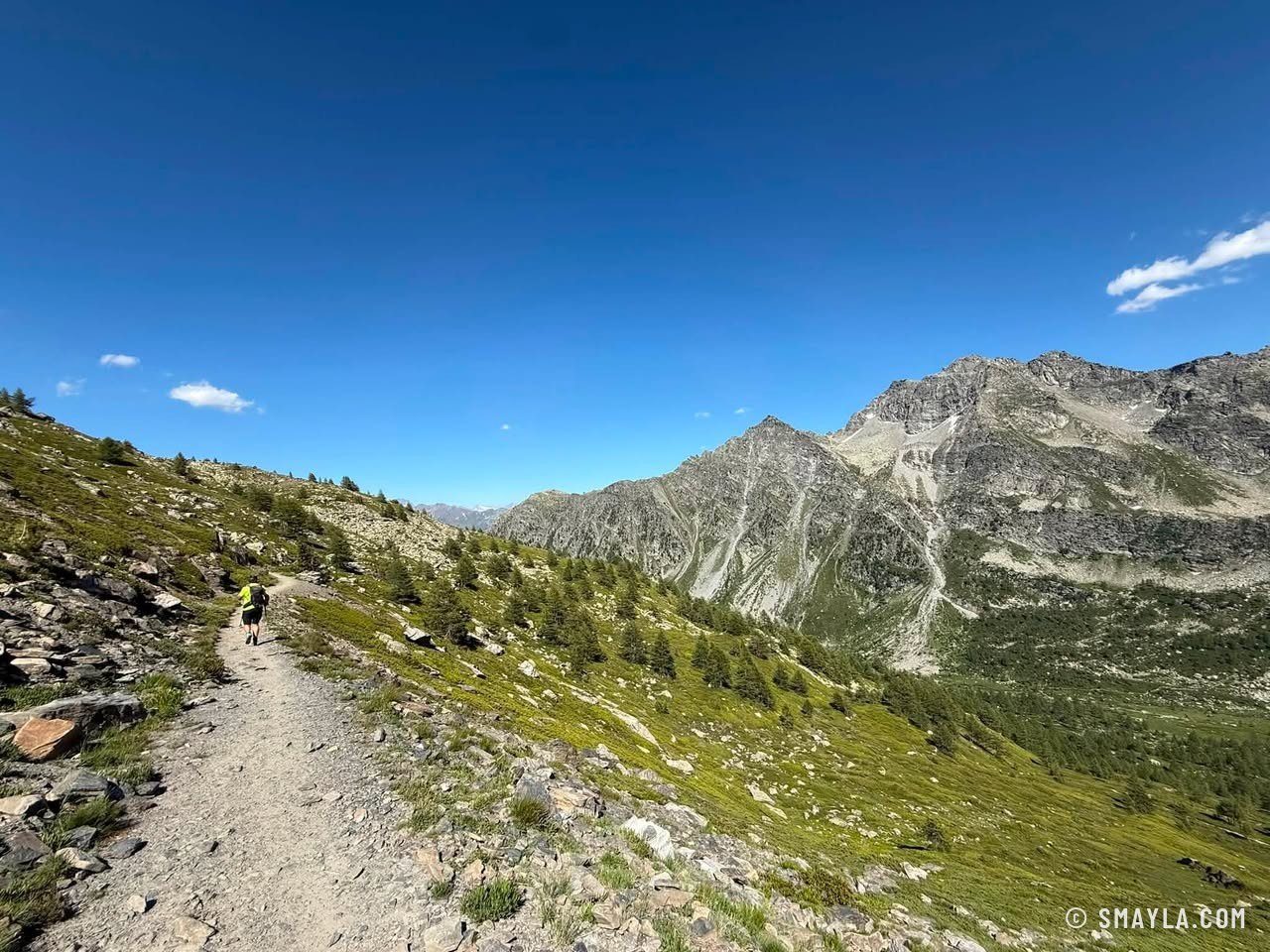 Le sentier vers le col