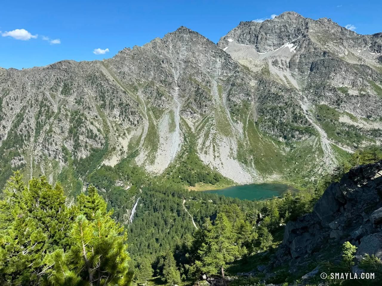 Le lac vu d'en haut