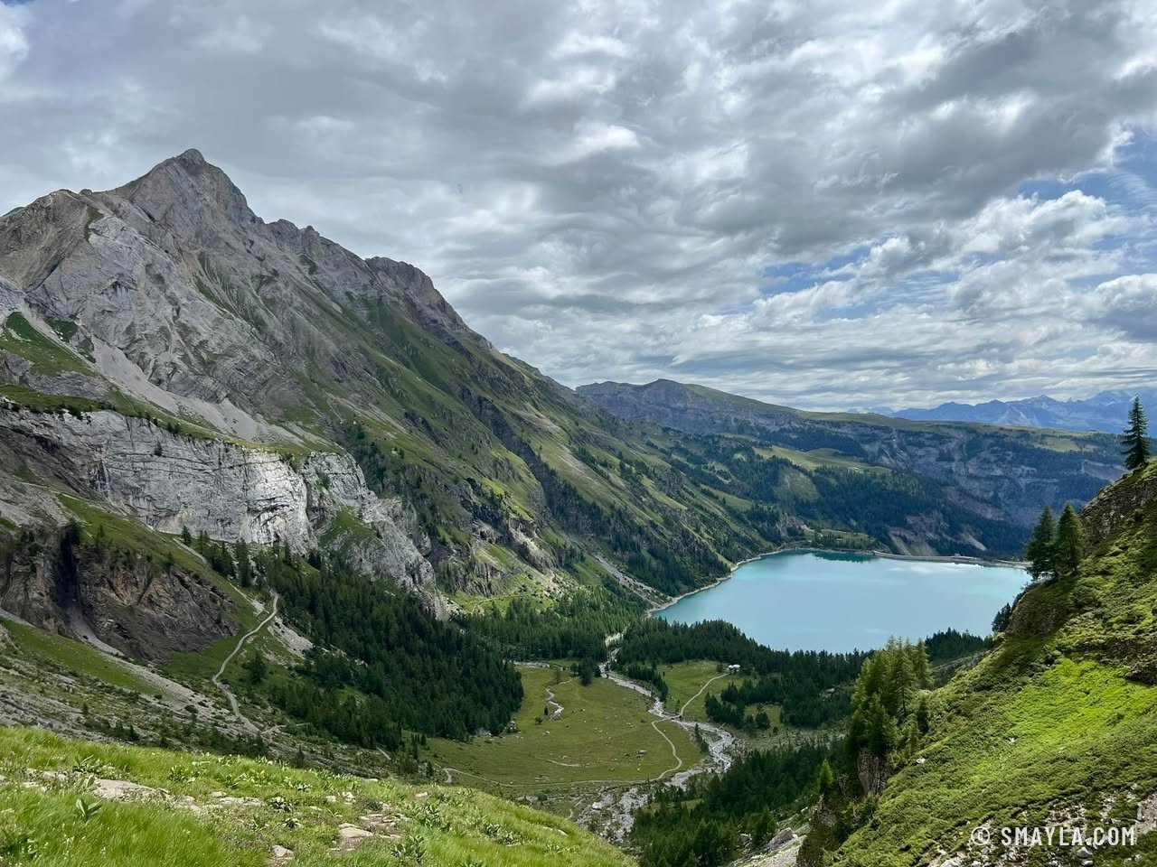 Le lac vu de la montée