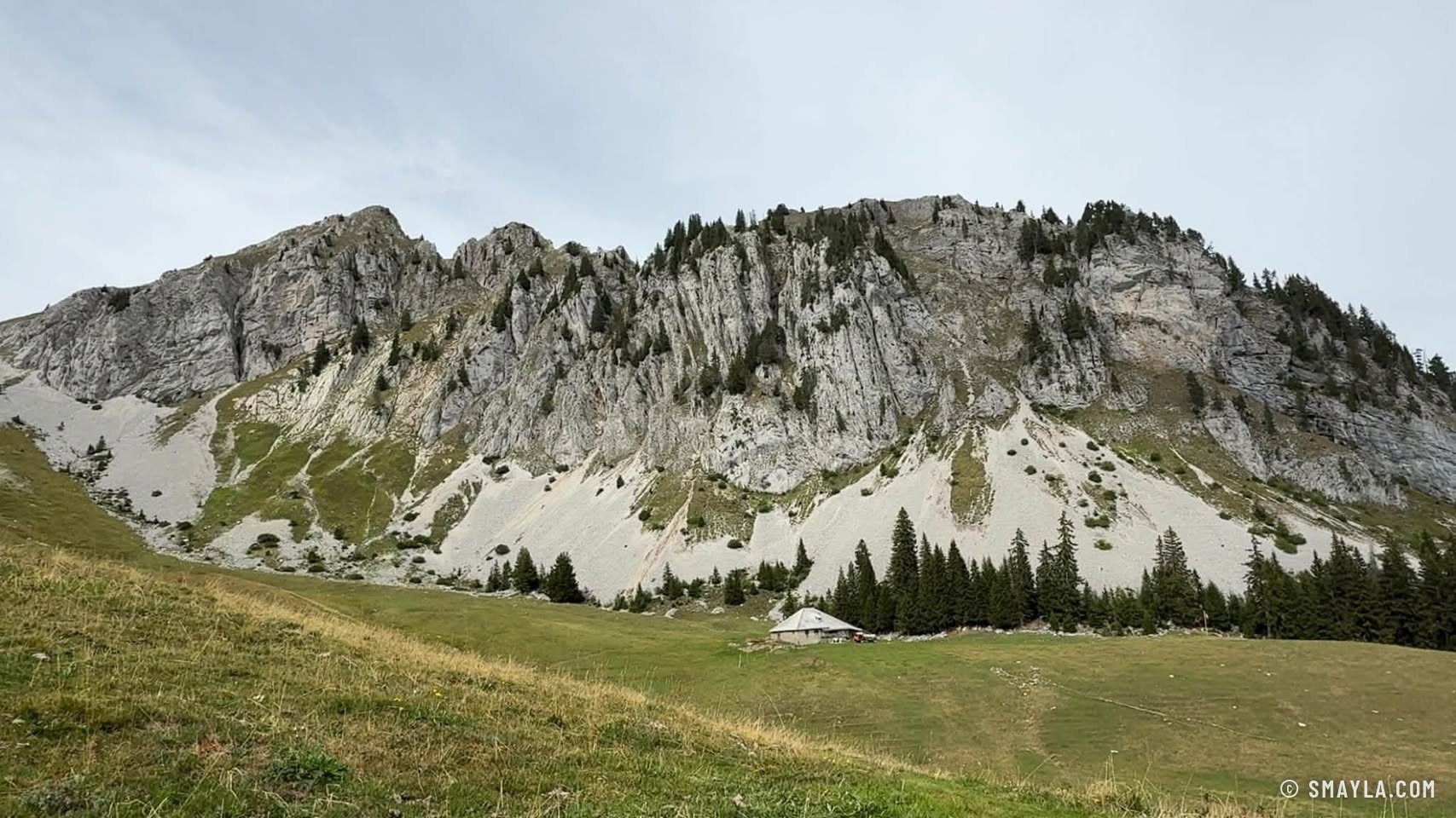 Kalkband über der Alp