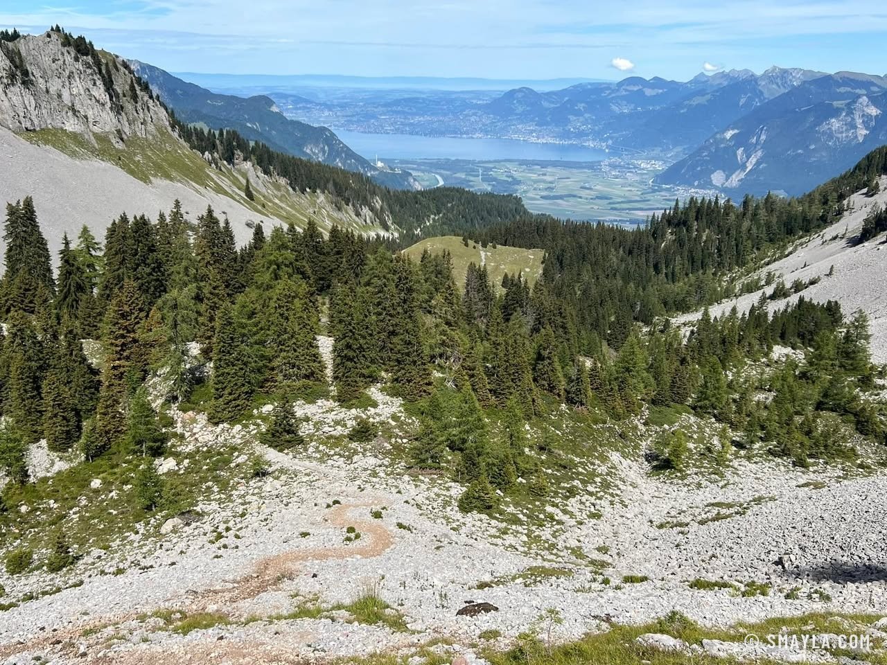 Le Léman depuis la montée