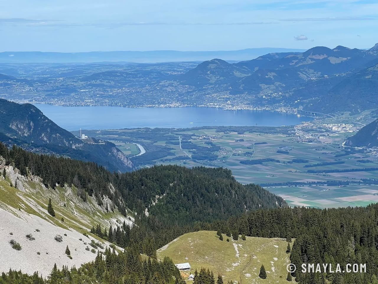 Chavalon, le Rhône et le Léman