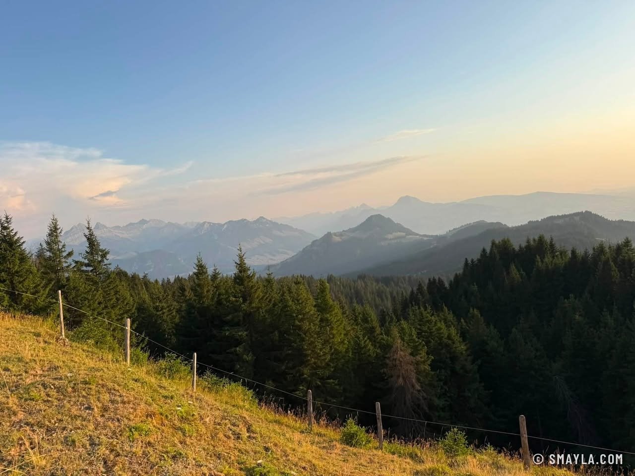 Lumière du soir sur les Préalpes