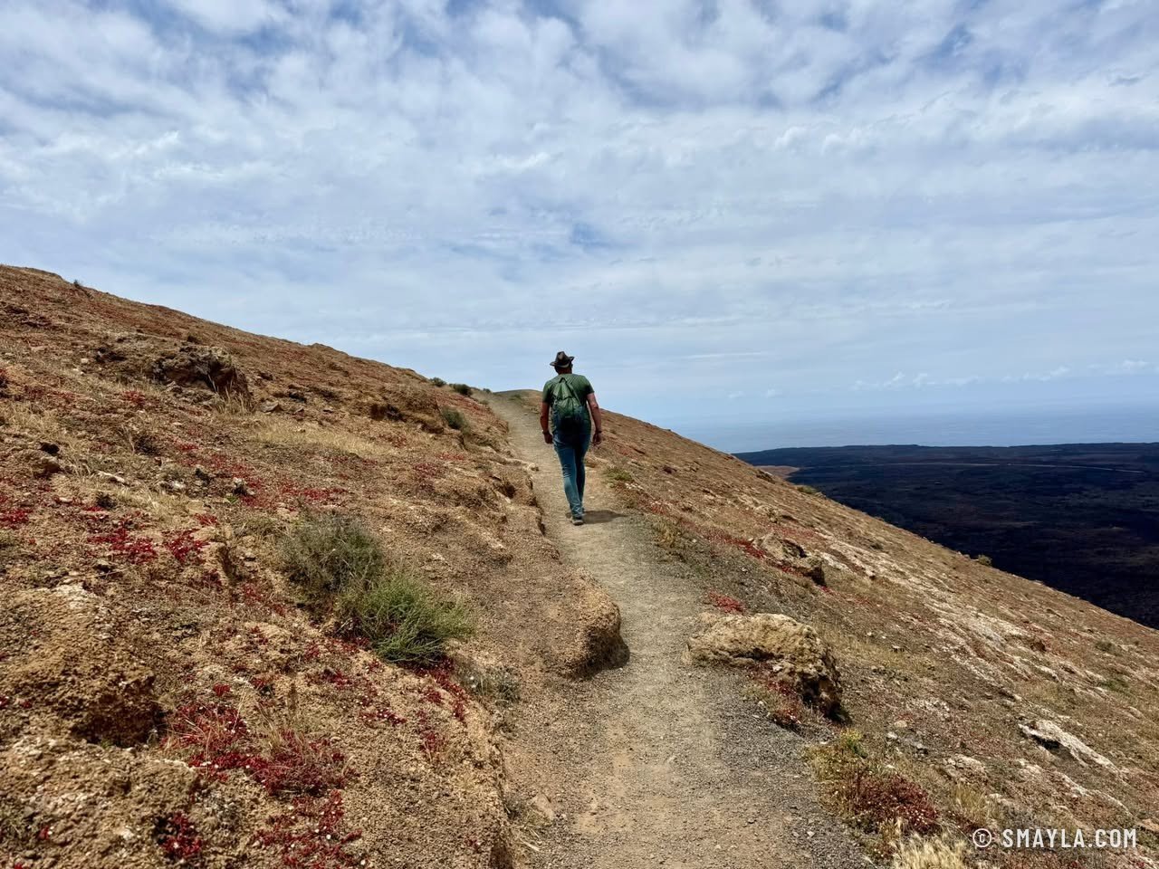 La montée vers la crête