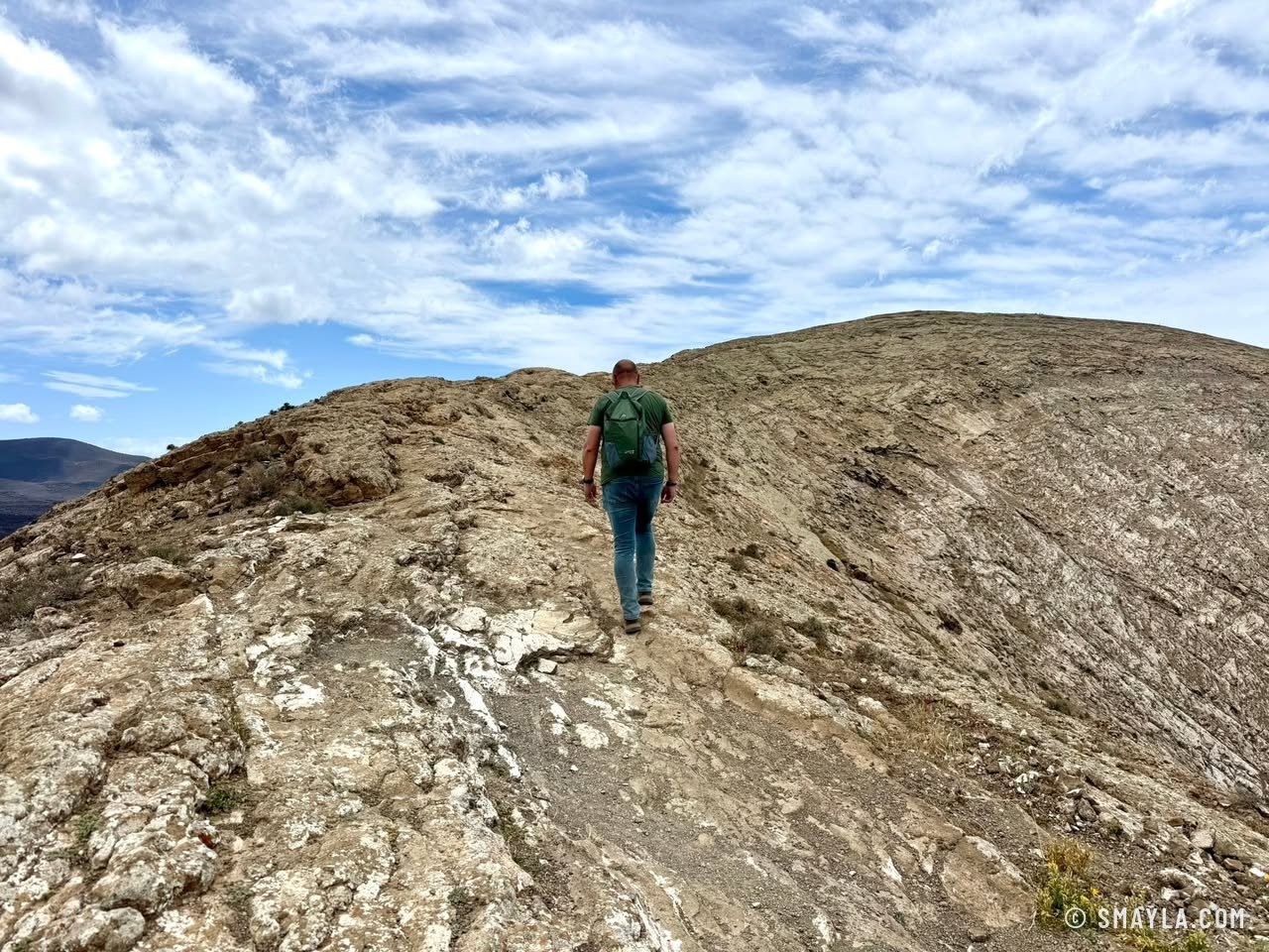 Sur l'arête de la Caldera Blanca