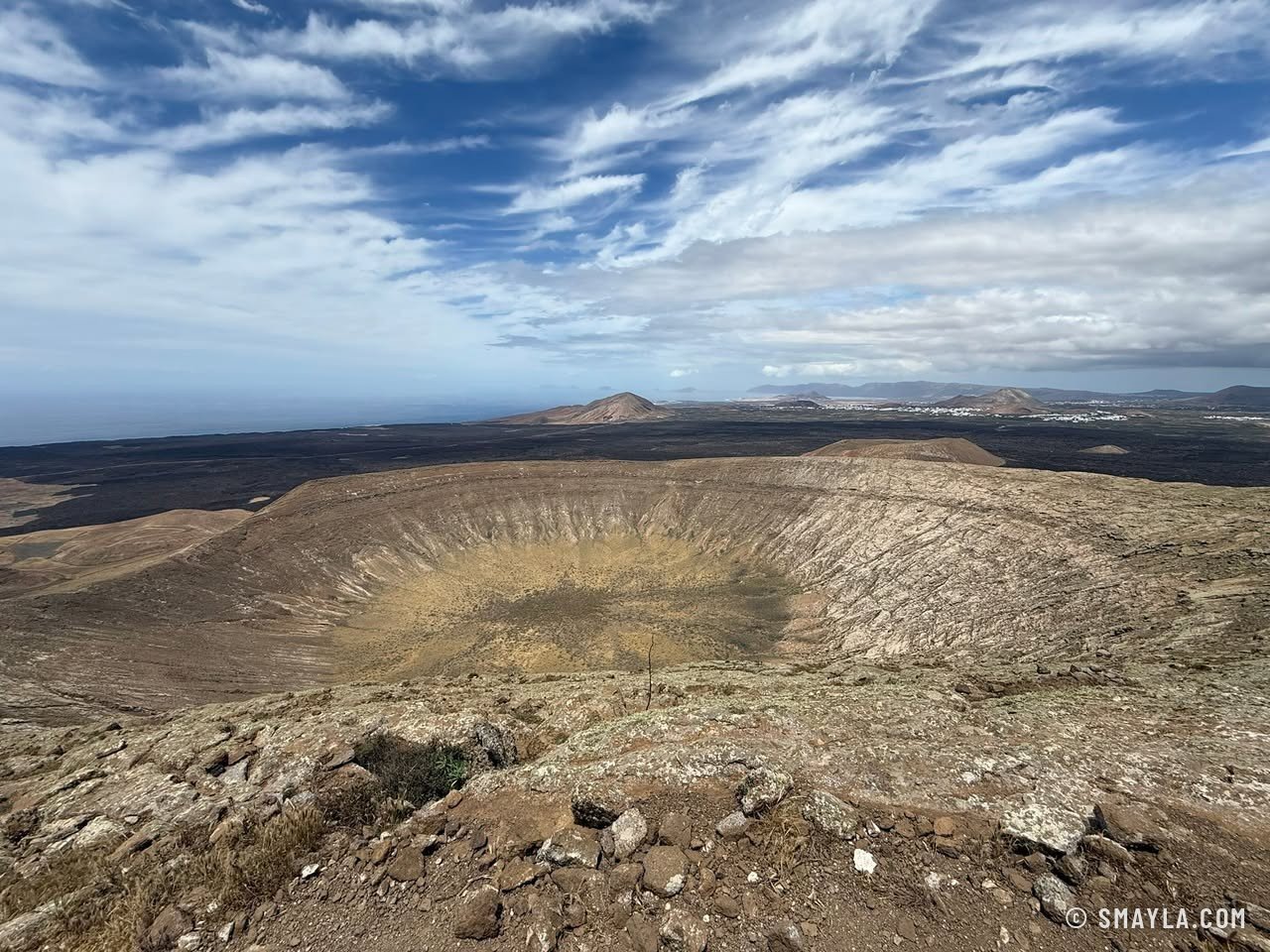 Le cratère de la Caldera Blanca