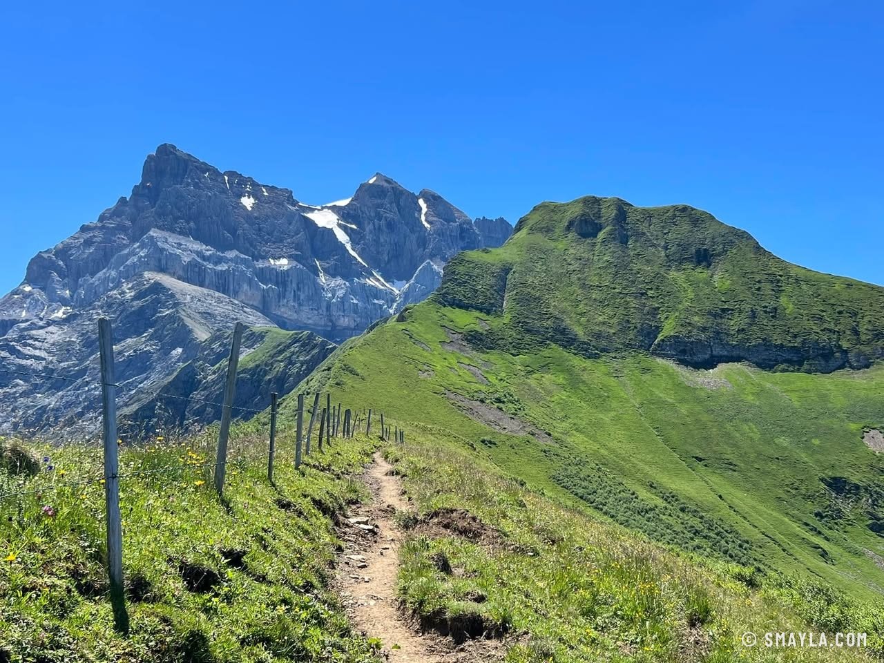 Le sentier vers la Dent de Valère