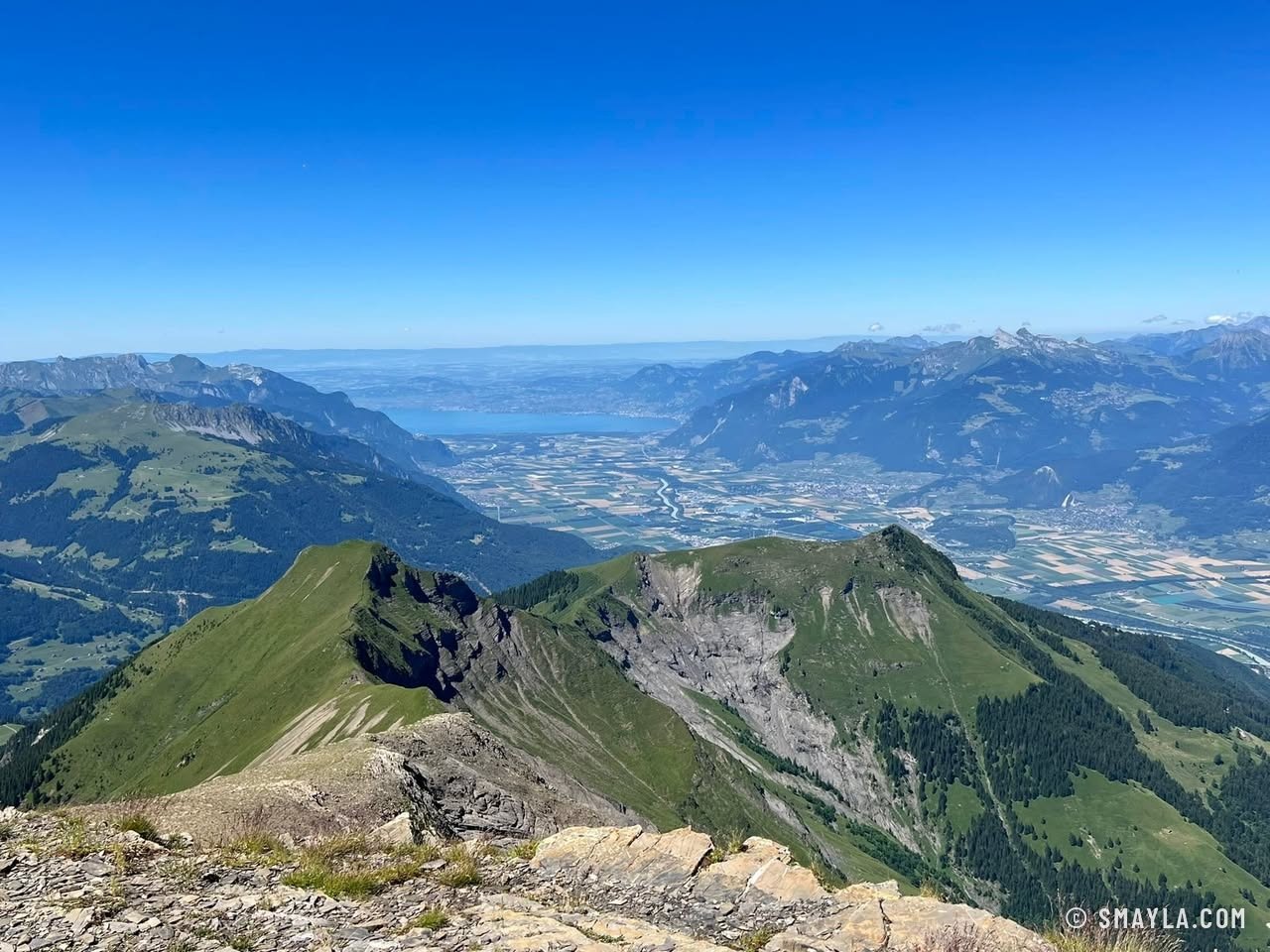 La plaine du Rhône depuis Chalin