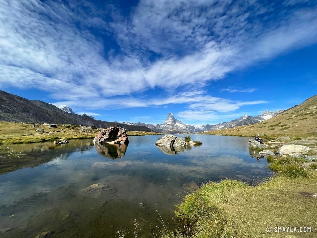 The Stellisee under the clouds