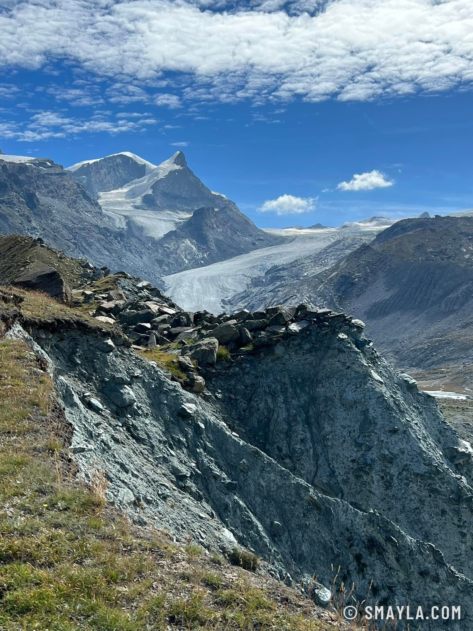 The eroding rock