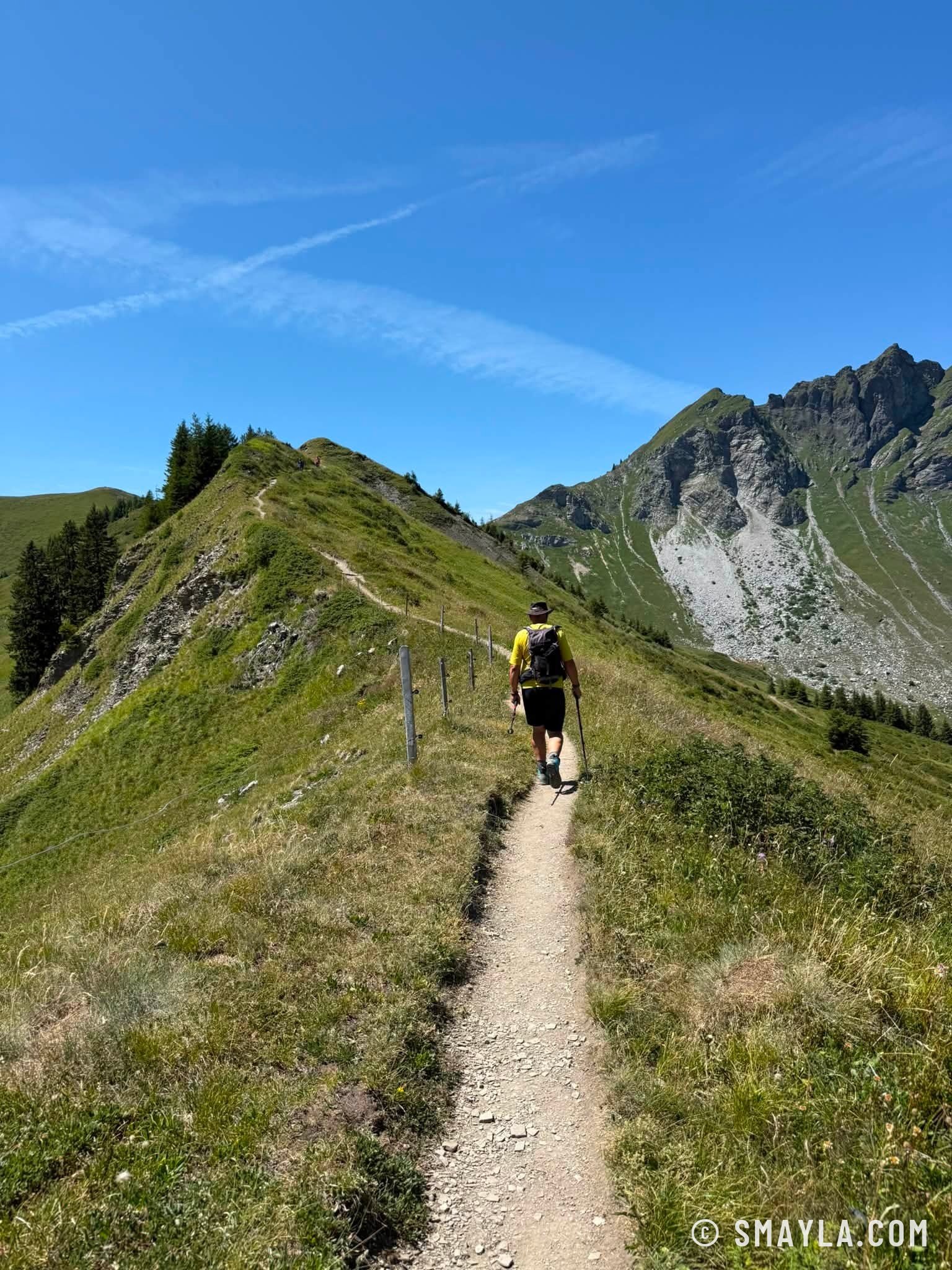 Christian sur la crête