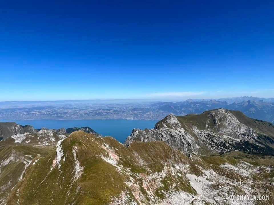 Le Léman depuis les Cornettes de Bise