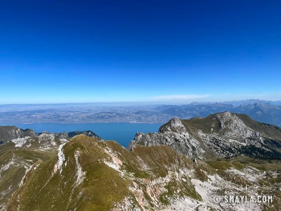 Le Léman depuis les Cornettes de Bise