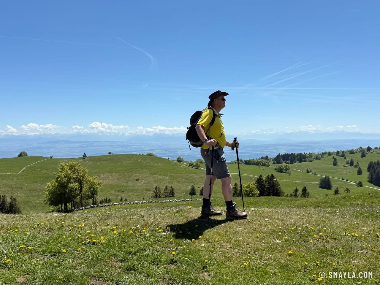Christian dans les pâturages du Soliat