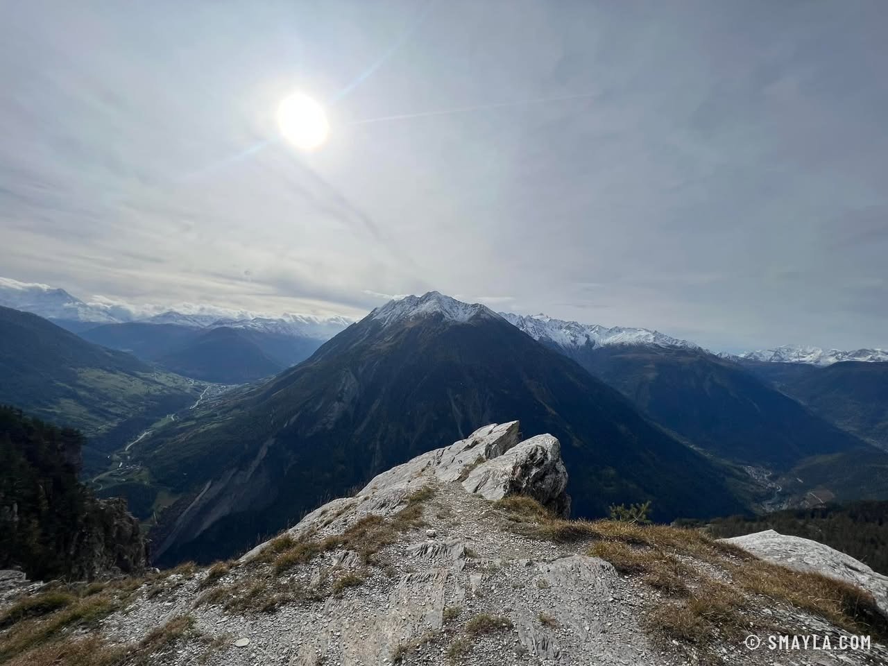View from the rocky spur
