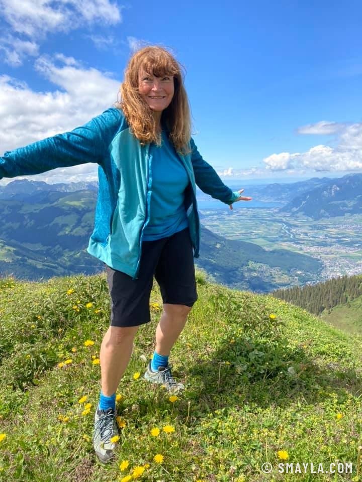 Emmanuelle sur la crête