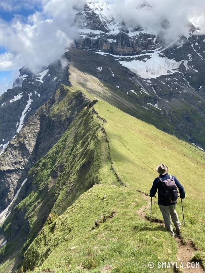 Christian sur l'arête