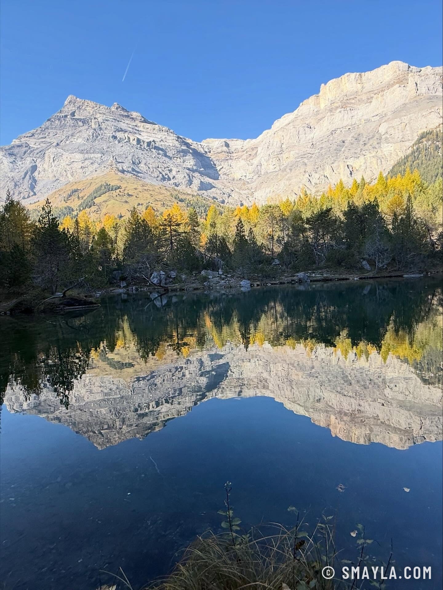 Lac de Derborence en miroir