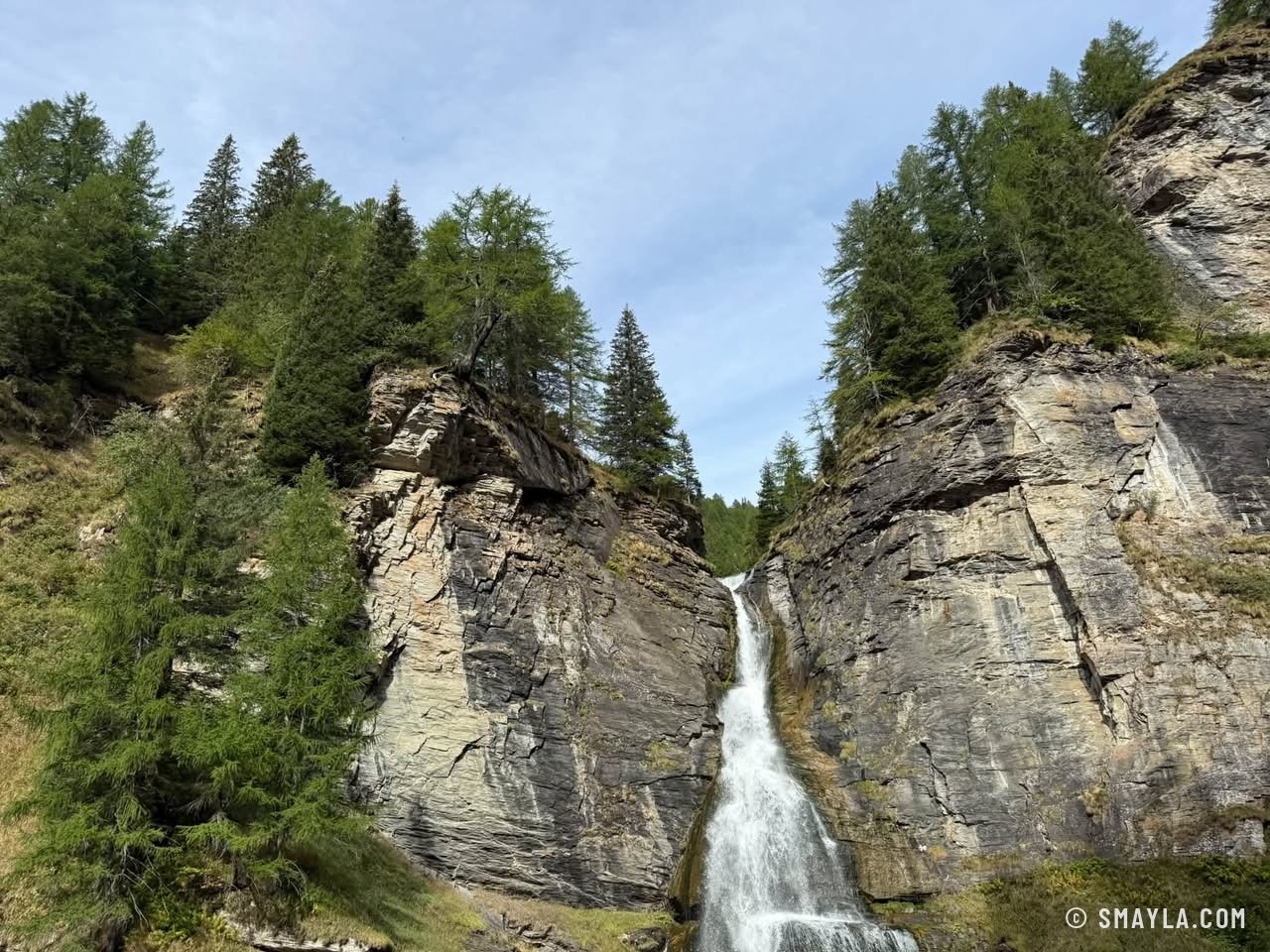 Cascade entre deux parois