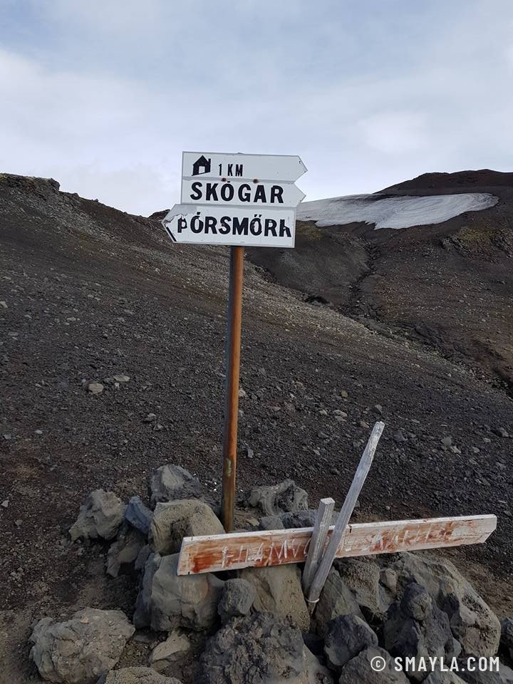Wegweiser Skógar – Þórsmörk