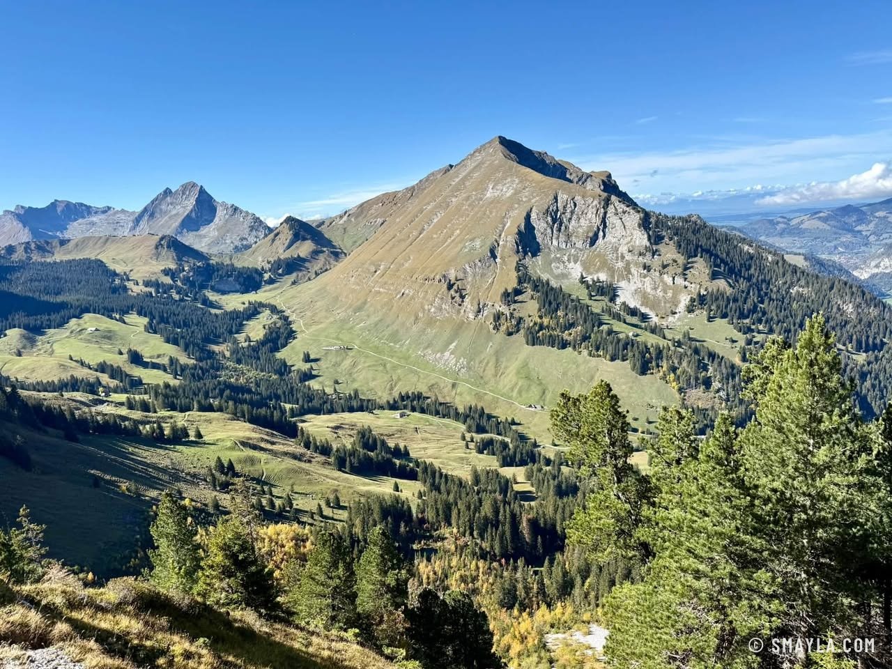 Fribourg Pre-Alps in autumn
