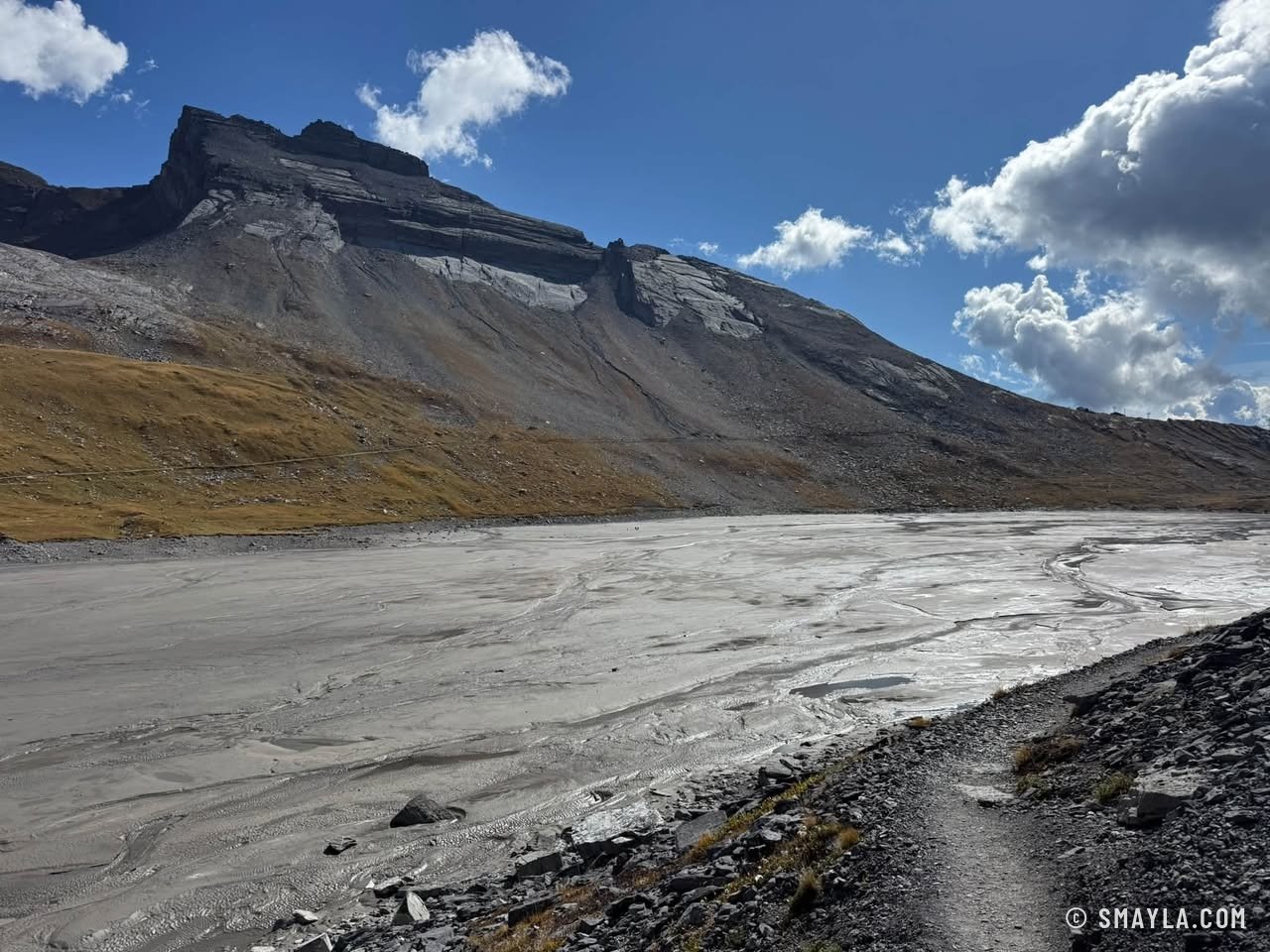Le Daubensee presque à sec