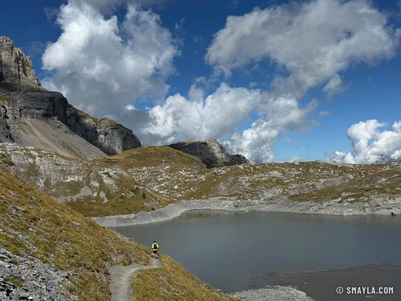 Le Daubensee sous les nuages