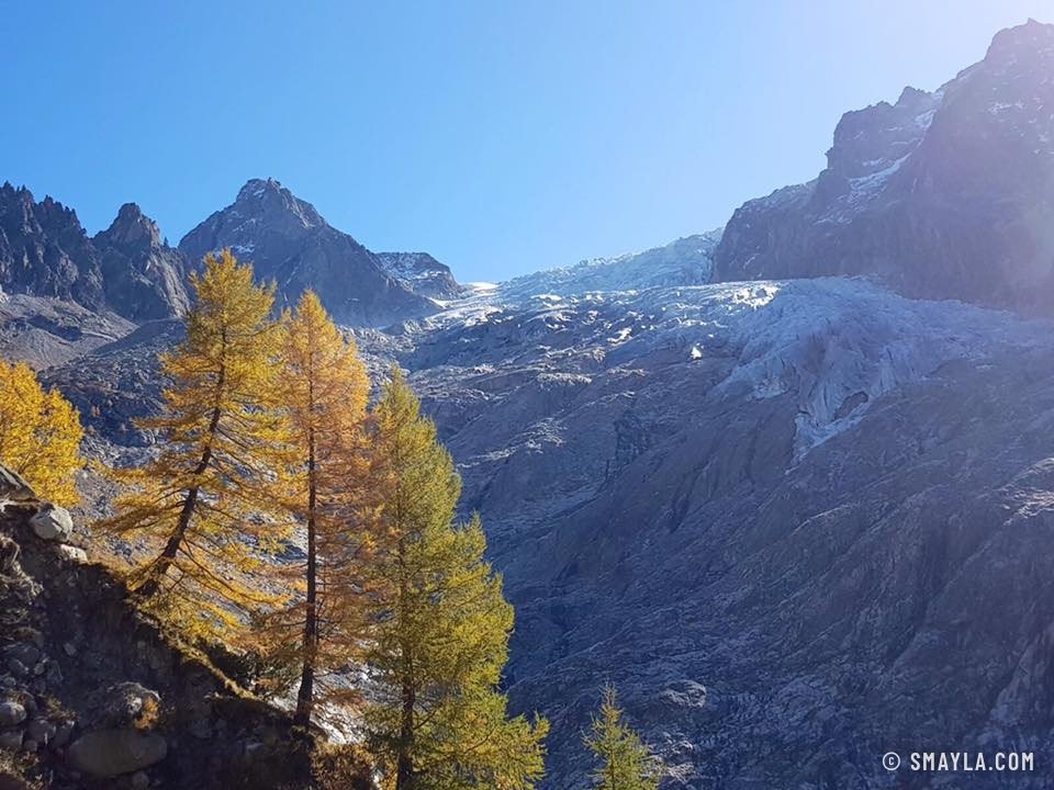 Le glacier du Trient en automne