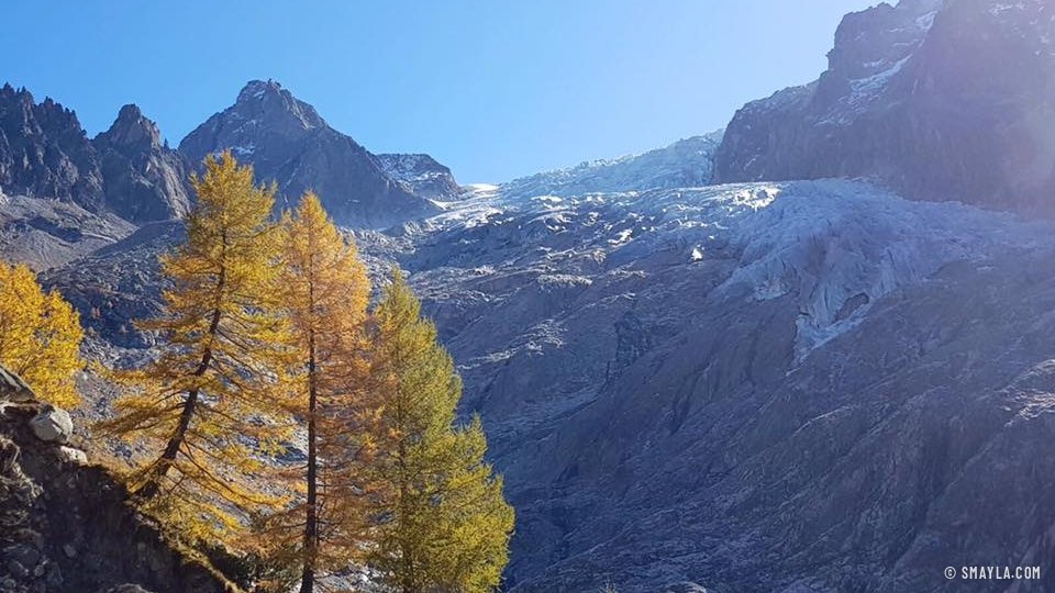 Le glacier du Trient en automne