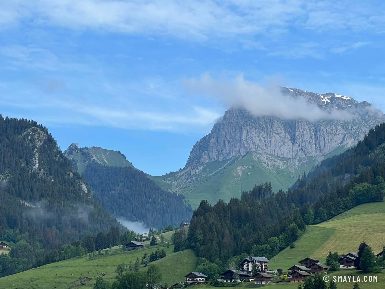 Le Pas de la Bosse vu de Chapelle d'Abondance