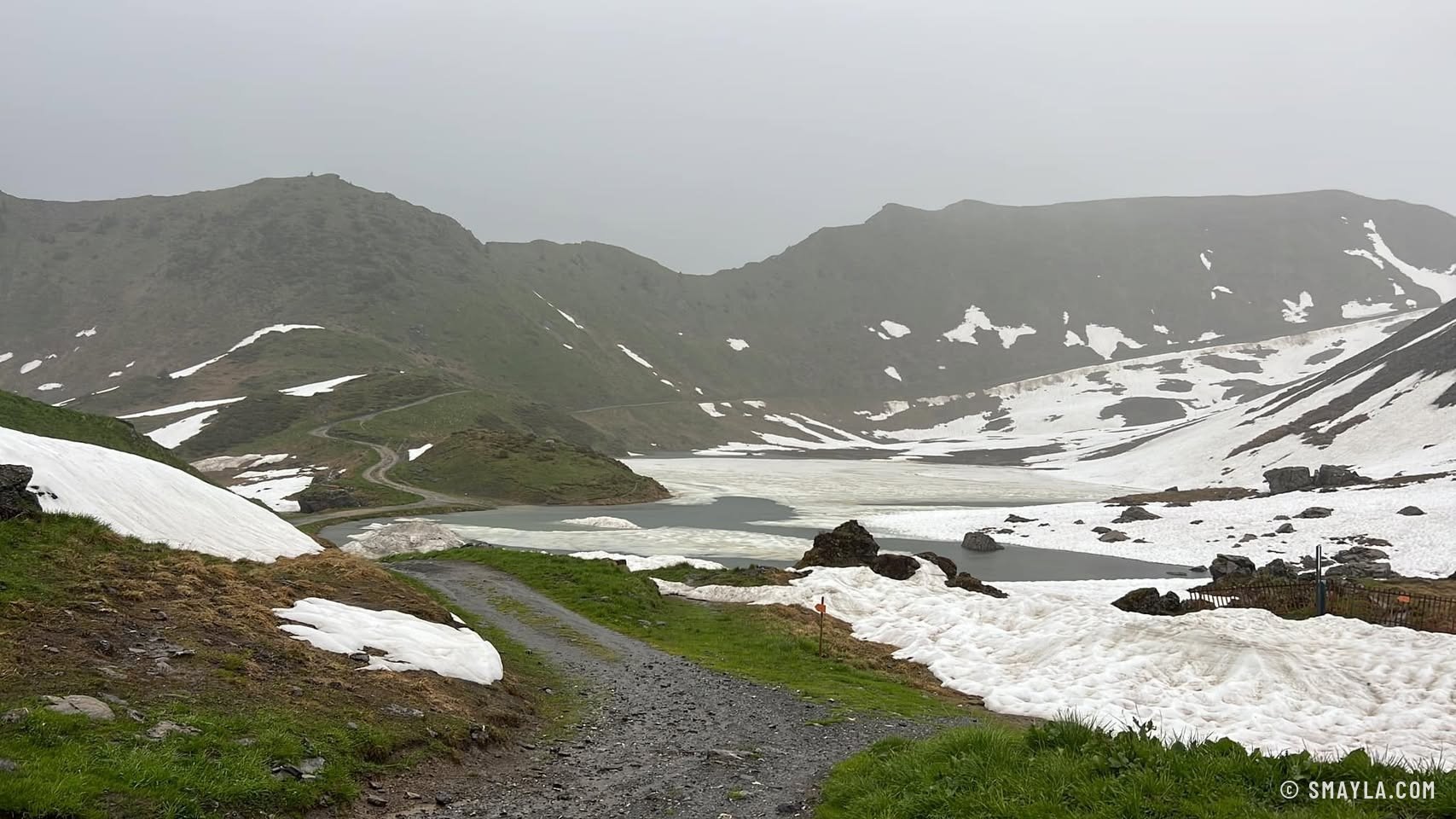 Le Lac Vert encore sous la neige