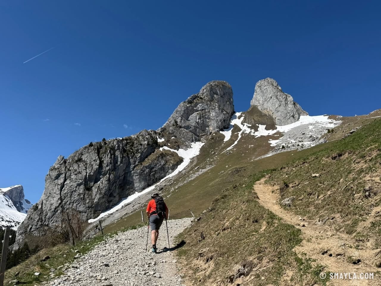 Ridge towards the twin peaks
