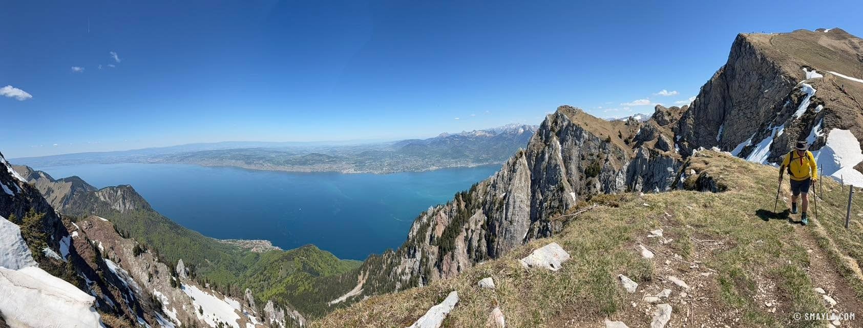 Lake and ridge panorama