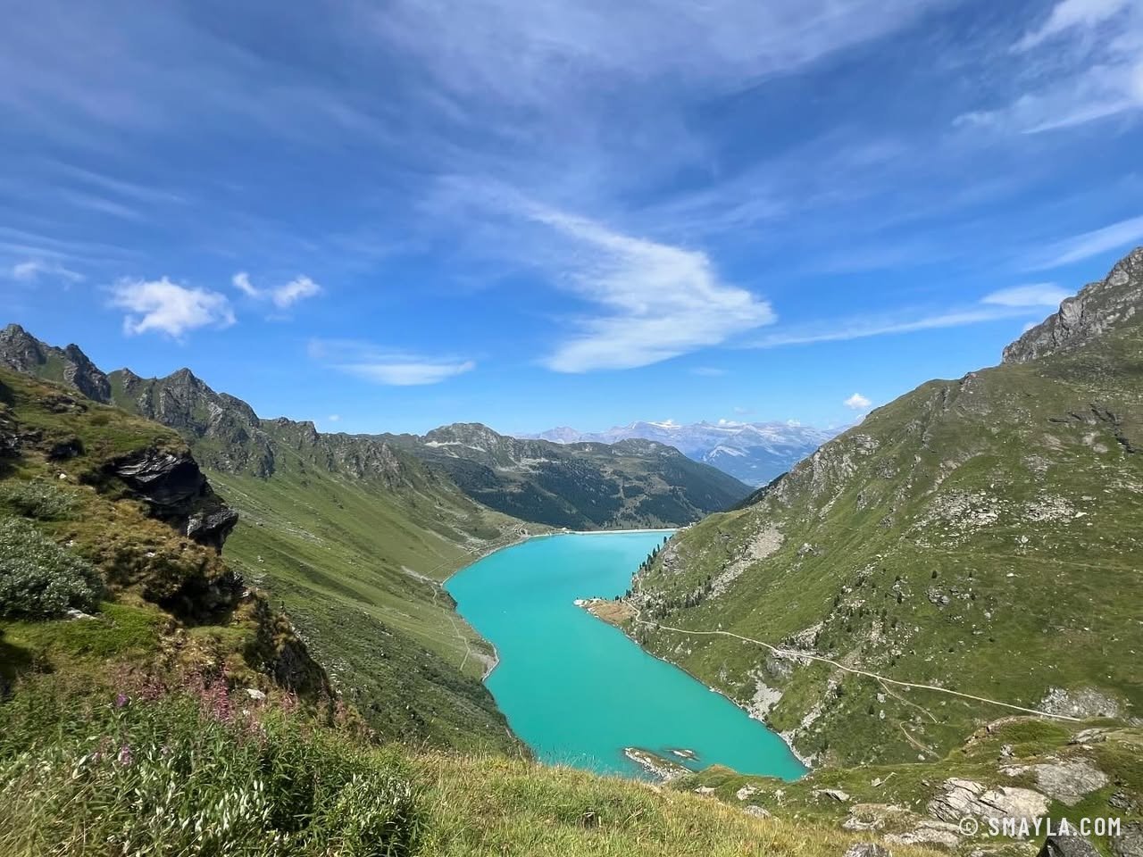Le lac de Cleuson dans sa vallée