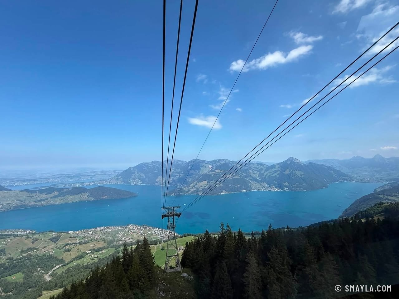 Le lac depuis le téléphérique