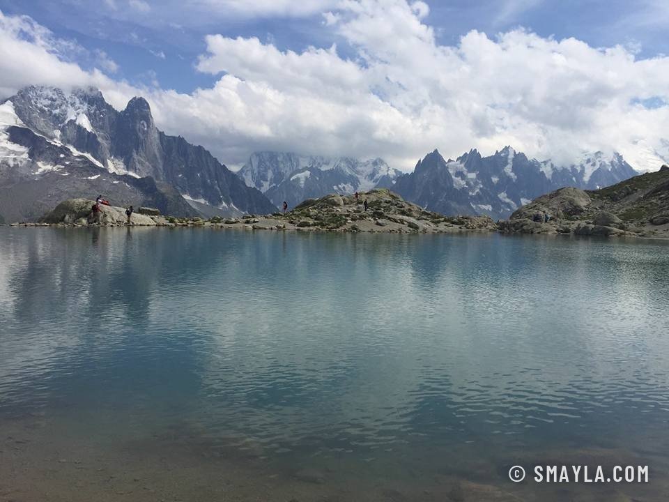 Le lac Blanc face aux aiguilles