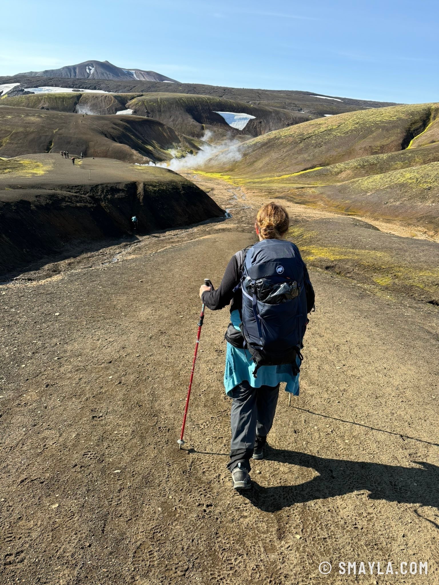 Emmanuelle on the path