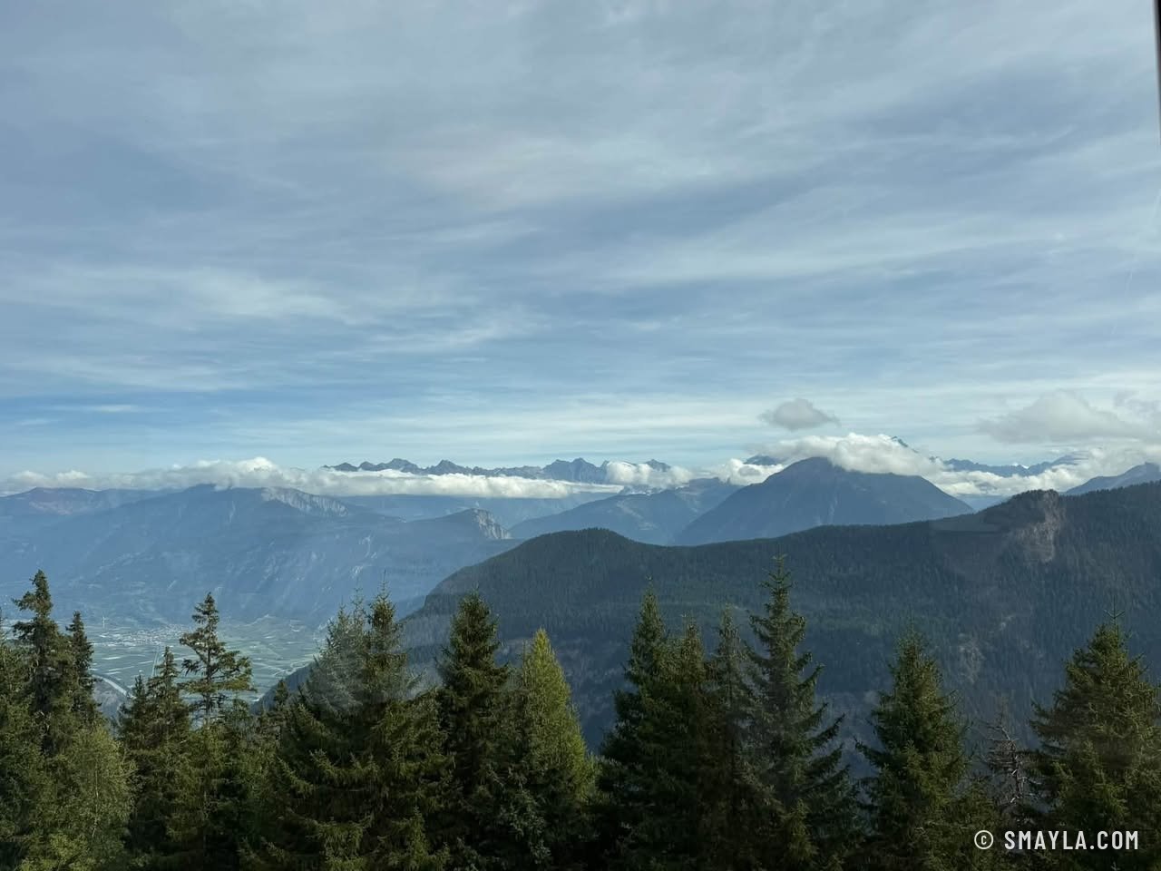 Vue au-dessus des nuages